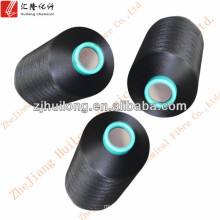 300D doped dyed black poliester /polyester textured yarn DTY